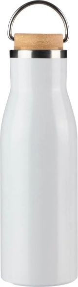 Botella de Acero Inoxidable Reciclado con Bambú Personalizada | Goodie