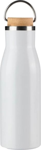 Botella de Acero Inoxidable Reciclado con Bambú Personalizada | Goodie