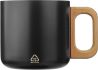 Taza termo de acero inoxidable reciclado con asa de madera Personalizada - Imagen 4
