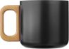 Taza termo de acero inoxidable reciclado con asa de madera Personalizada - Imagen 6