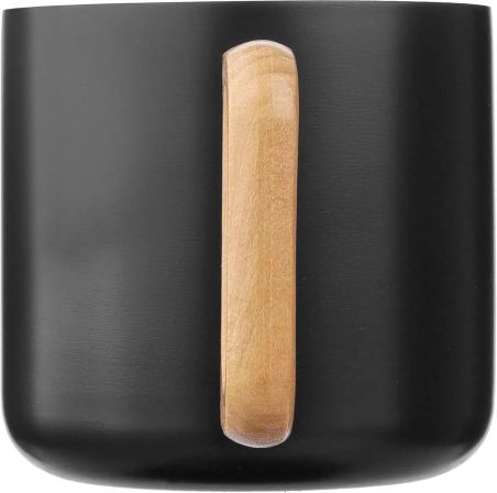 Taza Termo Acero Reciclado Asa Madera | Goodie