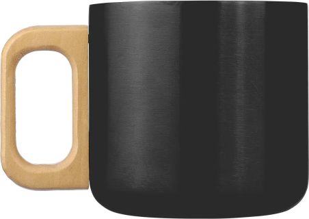 Taza Termo Acero Reciclado Asa Madera | Goodie