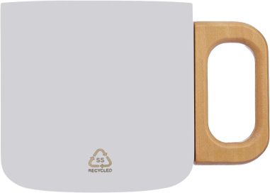 Taza Termo Acero Reciclado Asa Madera | Goodie
