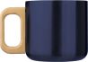 Taza termo de acero inoxidable reciclado con asa de madera Personalizada - Imagen 17