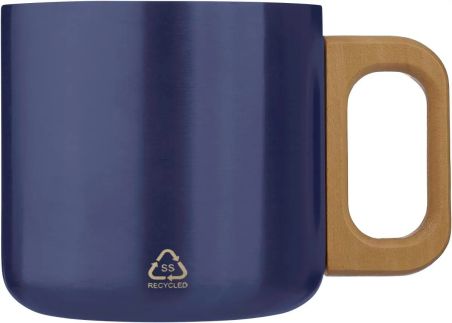 Taza Termo Acero Reciclado Asa Madera | Goodie