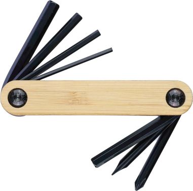 Set de Herramientas de Acero al Carbono con Bambú Personalizado | Goodie