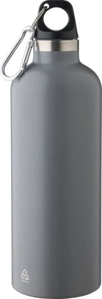 Bidón Termo de Acero Inoxidable Reciclado con Mosquetón Personalizado | Goodie