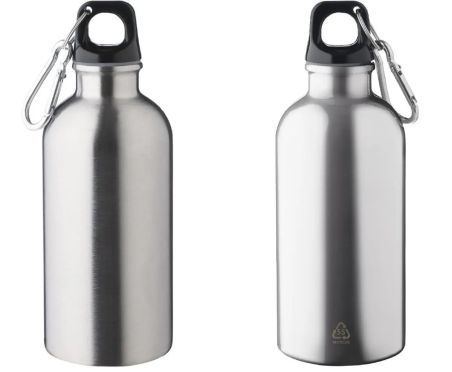 Botella de Acero Inoxidable Reciclado 400ml con Grabado Personalizada | Goodie