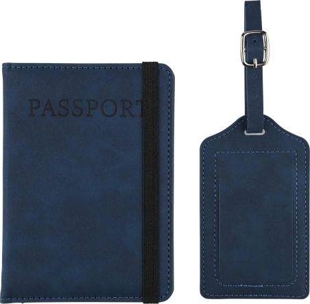Porta Pasaporte y Etiqueta de Equipaje de PU Reciclado P | Goodie