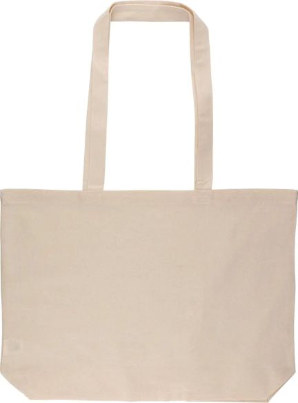 Bolsa Tote de Algodón Natural con Fuelle Personalizada | Goodie