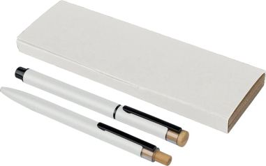 Set de escritura de aluminio reciclado lacado Personalizado