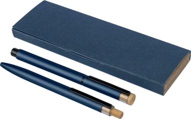 Set de escritura de aluminio reciclado lacado Personalizado