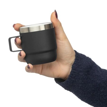 Taza termo de acero inox. reciclado y cerámica Personalizado