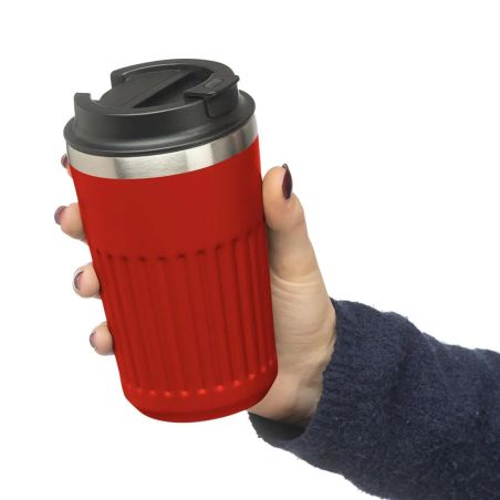 Vaso termo de acero inox. reciclado Chiara 400 ml Personalizado