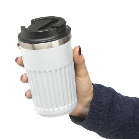 Vaso termo de acero inox. reciclado Chiara 400 ml Personalizado