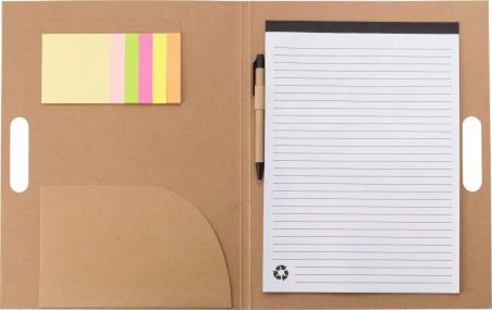 Carpeta de cartón con set de escritura Personalizada | Goodie