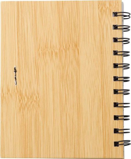 Libreta símil bambú con memos Personalizada | Goodie