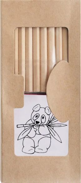 Set de Dibujo Infantil de Cartón con 10 Lápices | Goodie