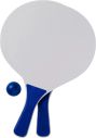 Set de palas de playa de madera con pelota personalizado - Imagen 5