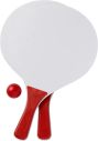 Set de palas de playa de madera con pelota personalizado - Imagen 6