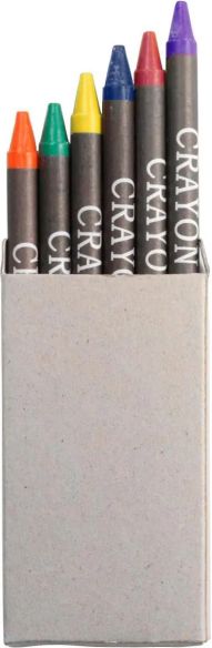 Caja de Cartón con 6 Ceras de Colores Personalizada | Goodie