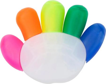 Marcador Fluorescente Forma de Mano Personalizado | Goodie