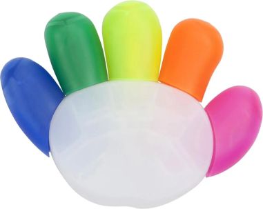 Marcador Fluorescente Forma de Mano Personalizado | Goodie