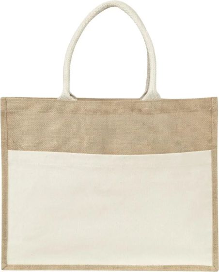 Bolsa de yute con asas de algodón personalizada | Goodie