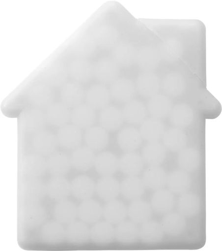 Cajita de PP con Mentas Forma de Casa Personalizada | Goodie