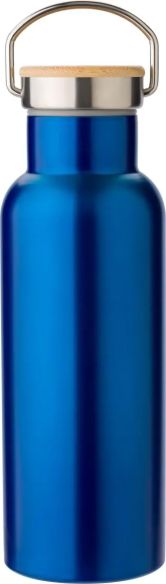 Botella Termo de Acero Inoxidable con Bambú Personalizada | Goodie