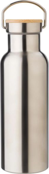 Botella Termo de Acero Inoxidable con Bambú Personalizada | Goodie