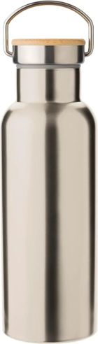 Botella Termo de Acero Inoxidable con Bambú Personalizada | Goodie