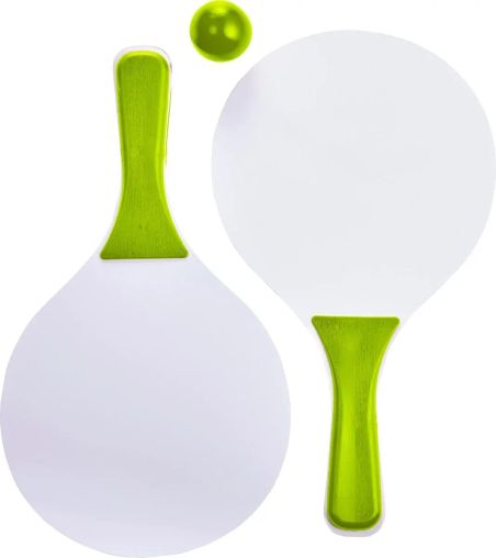 Set de Palas de Madera y Pelota Personalizado | Goodie