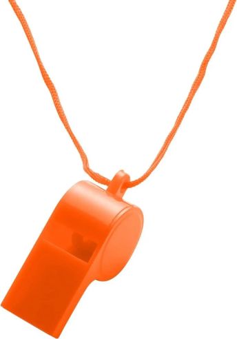 Silbato colgante de PS con cordón personalizado | Goodie