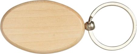 Llavero Oval de Madera Personalizado | Goodie