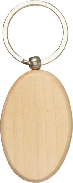 Llavero Oval de Madera Personalizado | Goodie