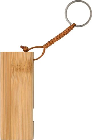 Soporte para Móvil de Bambú con Llavero Personalizado | Goodie