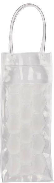 Bolsa isotérmica de PVC transparente personalizada, vacía con asa