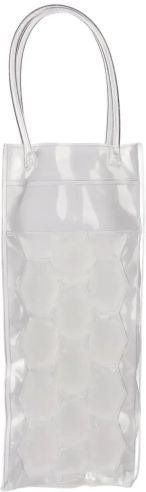 Bolsa isotérmica de PVC transparente personalizada, vacía, otro ángulo