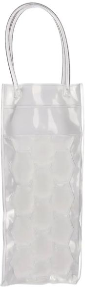 Bolsa isotérmica de PVC transparente personalizada, vacía, otro ángulo