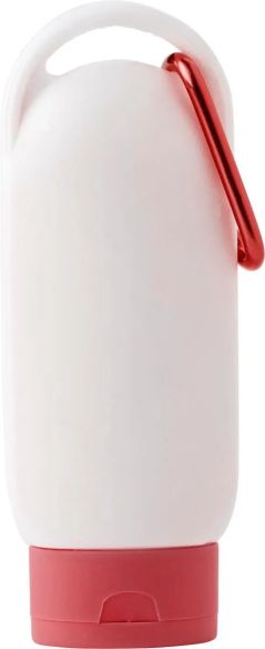 Loción Solar SPF 30 Personalizada | Bote con Mosquetón | Goodie