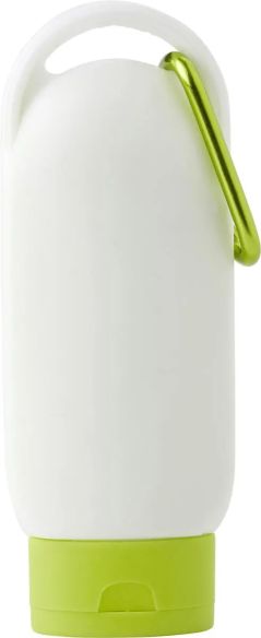 Loción Solar SPF 30 Personalizada | Bote con Mosquetón | Goodie