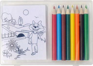 Set de Colorear Personalizado | 8 Lápices y 20 | Goodie