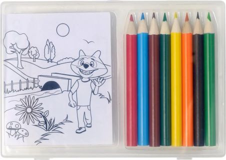 Set de Colorear Personalizado | 8 Lápices y 20 | Goodie