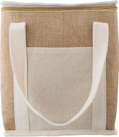 Bolsa Nevera de Yute con Bolsillo Personalizada | Goodie