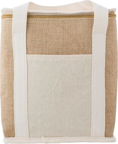 Bolsa Nevera de Yute con Bolsillo Personalizada | Goodie