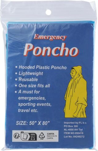 Poncho de PE transparente personalizado | Goodie