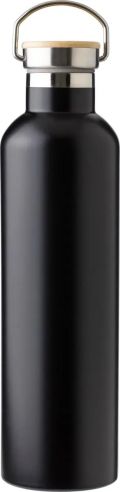 Botella termo acero inox 1L tapón bambú | Goodie