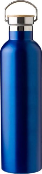 Botella termo acero inox 1L tapón bambú | Goodie