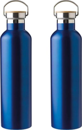 Botella termo acero inox 1L tapón bambú | Goodie